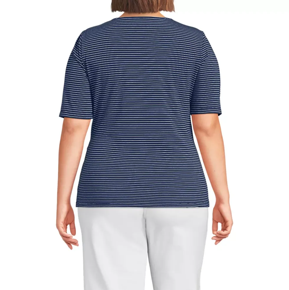 Women's Lightweight Jersey Tie Front Top