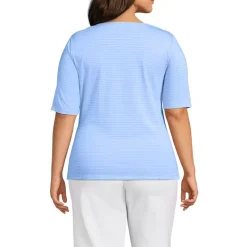 Women's Lightweight Jersey Tie Front Top