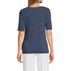 Women's Lightweight Jersey Tie Front Top
