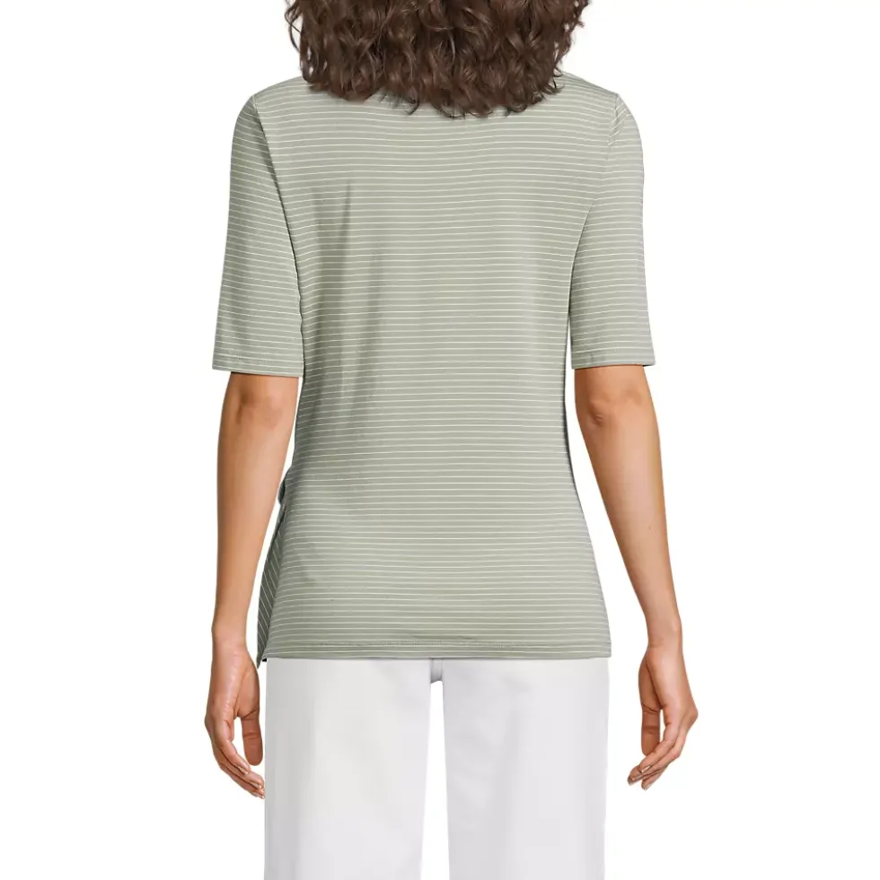 Women's Lightweight Jersey Tie Front Top