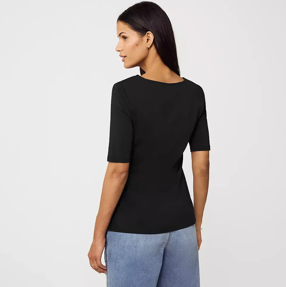 Women's Lightweight Jersey Tie Front Top