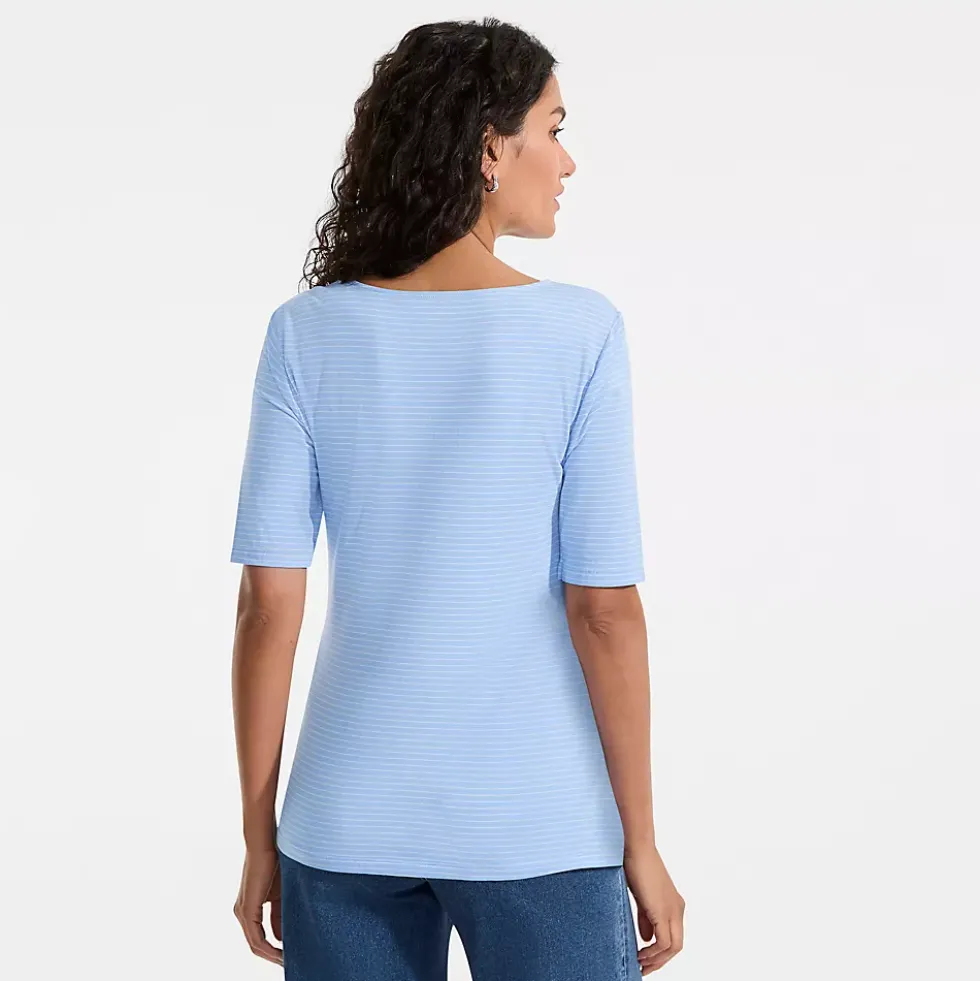 Women's Lightweight Jersey Tie Front Top