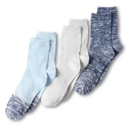 Women's Lightweight Slub Midi Socks 3 Pack