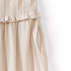 Women's Linen Blend Pintuck Tank Midi Dress