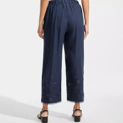 Women's Linen Embroidered Pants