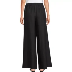 Women's Linen High Rise Palazzo Pants - Set Bottom