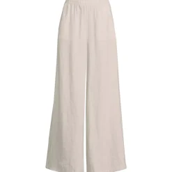 Women's Linen High Rise Palazzo Pants - Set Bottom