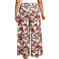 Women's Linen High Rise Palazzo Pants - Set Bottom