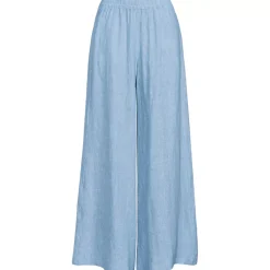 Women's Linen High Rise Palazzo Pants - Set Bottom