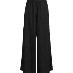 Women's Linen High Rise Palazzo Pants - Set Bottom