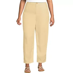 Women's Linen High Rise Pleated Barrel Leg Ankle Pants