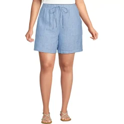 Women's Linen High Rise Pull On 7