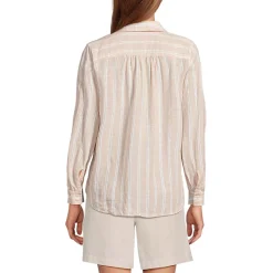Women's Linen Long Sleeve Feminine Shirt
