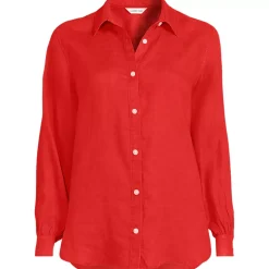 Women's Linen Long Sleeve Feminine Shirt