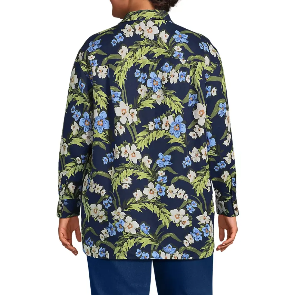 Women's Linen Oversized Button Front Shirt