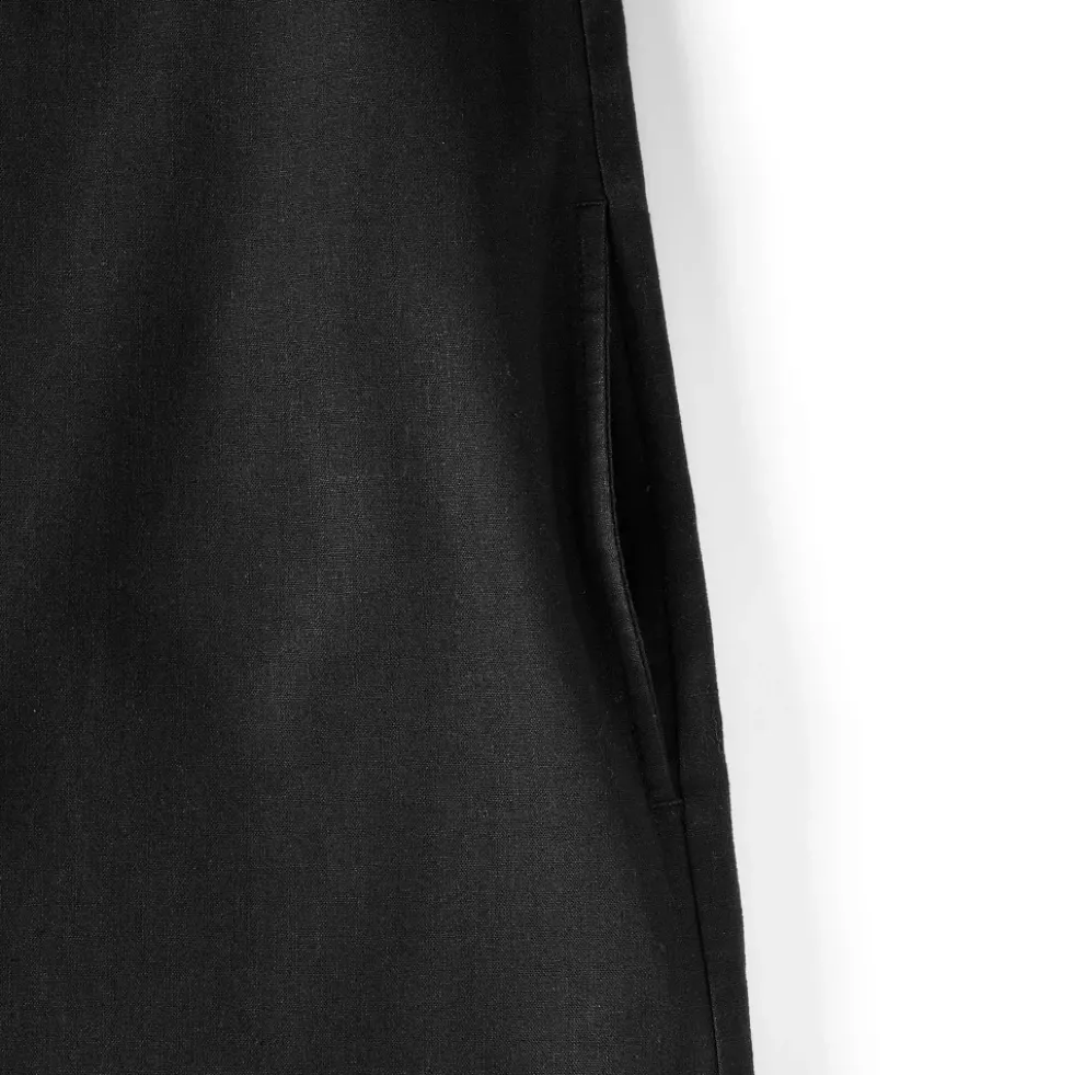 Women's Linen Shift Above the Knee Dress