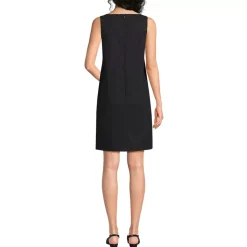 Women's Linen Shift Above the Knee Dress