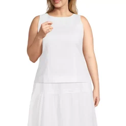 Women's Linen Sleeveless Peplum Top
