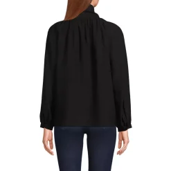 Women's Long Sleeve Bow Blouse