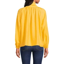 Women's Long Sleeve Bow Blouse
