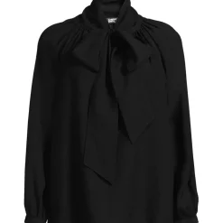 Women's Long Sleeve Bow Blouse