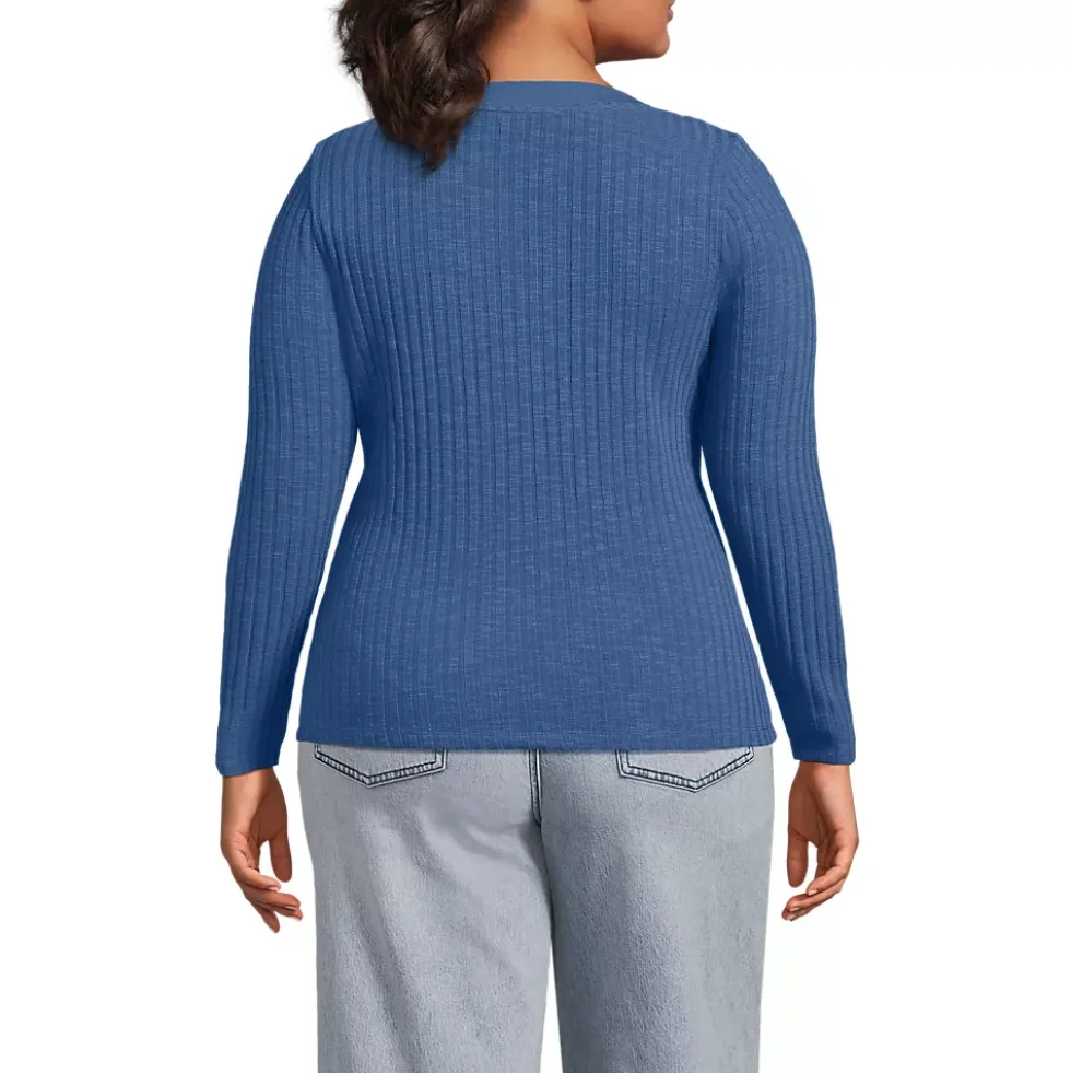 Women's Long Sleeve Coastal Rib Boatneck Top