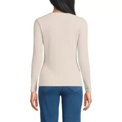 Women's Long Sleeve Coastal Rib Boatneck Top