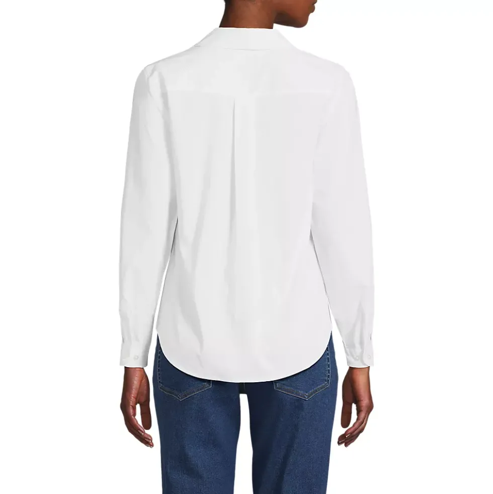 Women's Long Sleeve Coolmax Vneck Shirt