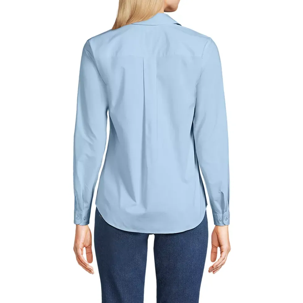 Women's Long Sleeve Coolmax Vneck Shirt