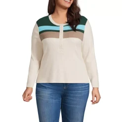 Women's Long Sleeve Cozy Rib Henley Top