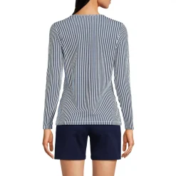 Women's Long Sleeve Crewneck Garden Tee - Sunshade UPF 50 Quick Dry