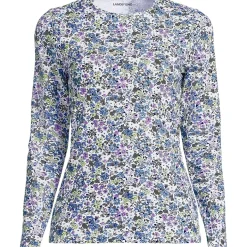 Women's Long Sleeve Crewneck Garden Tee - Sunshade UPF 50 Quick Dry