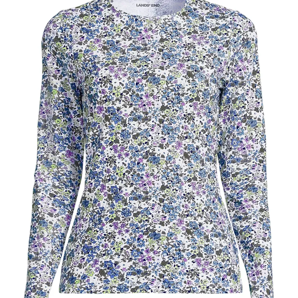 Women's Long Sleeve Crewneck Garden Tee - Sunshade UPF 50 Quick Dry