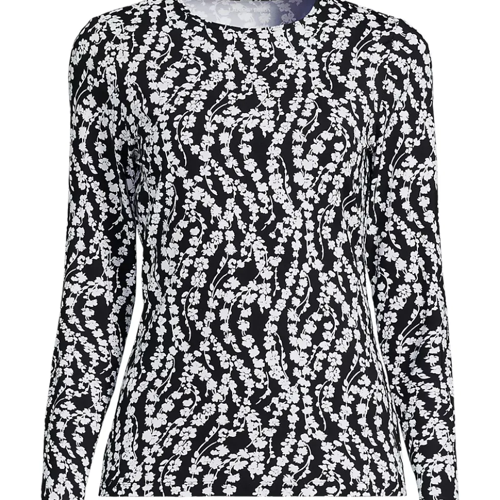 Women's Long Sleeve Crewneck Garden Tee - Sunshade UPF 50 Quick Dry