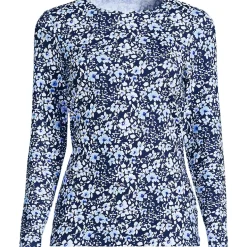 Women's Long Sleeve Crewneck Garden Tee - Sunshade UPF 50 Quick Dry