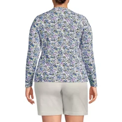 Women's Long Sleeve Crewneck Garden Tee - Sunshade UPF 50 Quick Dry