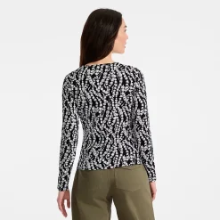 Women's Long Sleeve Crewneck Garden Tee - Sunshade UPF 50 Quick Dry