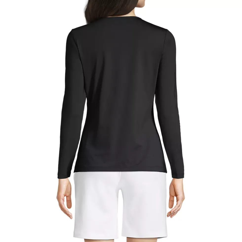 Women's Long Sleeve Crewneck Garden Tee - Sunshade UPF 50 Quick Dry