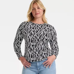 Women's Long Sleeve Crewneck Garden Tee - Sunshade UPF 50 Quick Dry