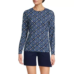 Women's Long Sleeve Crewneck Garden Tee - Sunshade UPF 50 Quick Dry