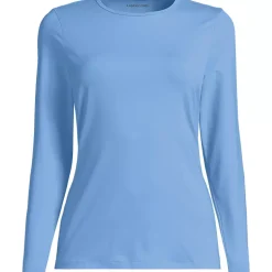 Women's Long Sleeve Crewneck Garden Tee - Sunshade UPF 50 Quick Dry