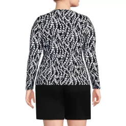 Women's Long Sleeve Crewneck Garden Tee - Sunshade UPF 50 Quick Dry