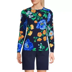 Women's Long Sleeve Crewneck Garden Tee - Sunshade UPF 50 Quick Dry
