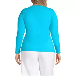 Women's Long Sleeve Crewneck Garden Tee - Sunshade UPF 50 Quick Dry