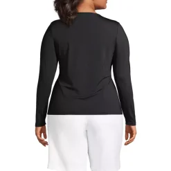 Women's Long Sleeve Crewneck Garden Tee - Sunshade UPF 50 Quick Dry