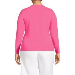 Women's Long Sleeve Crewneck Garden Tee - Sunshade UPF 50 Quick Dry