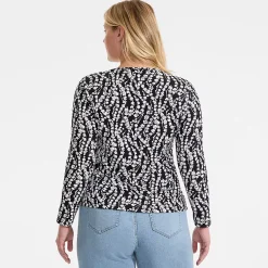 Women's Long Sleeve Crewneck Garden Tee - Sunshade UPF 50 Quick Dry