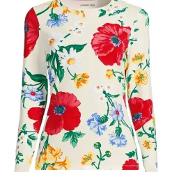 Women's Long Sleeve Crewneck Garden Tee - Sunshade UPF 50 Quick Dry