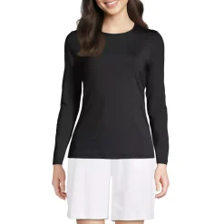 Women's Long Sleeve Crewneck Garden Tee - Sunshade UPF 50 Quick Dry