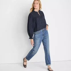 Women's Long Sleeve Cypress Eyelet Blouse